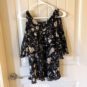 Polo Ralph Lauren Silk Floral Keyhole Top